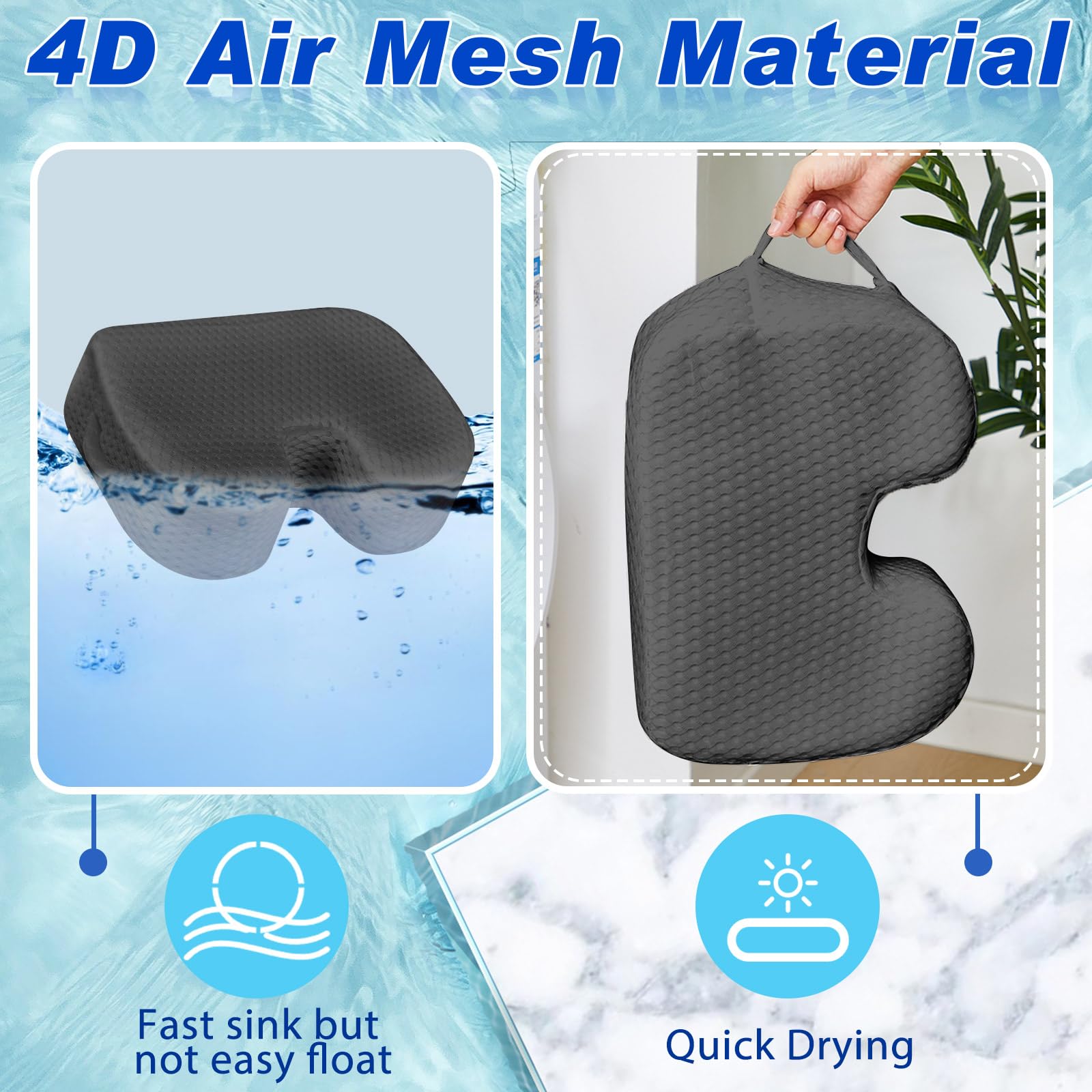Tinideya sponge air mesh material emphasizes breathability and durability.