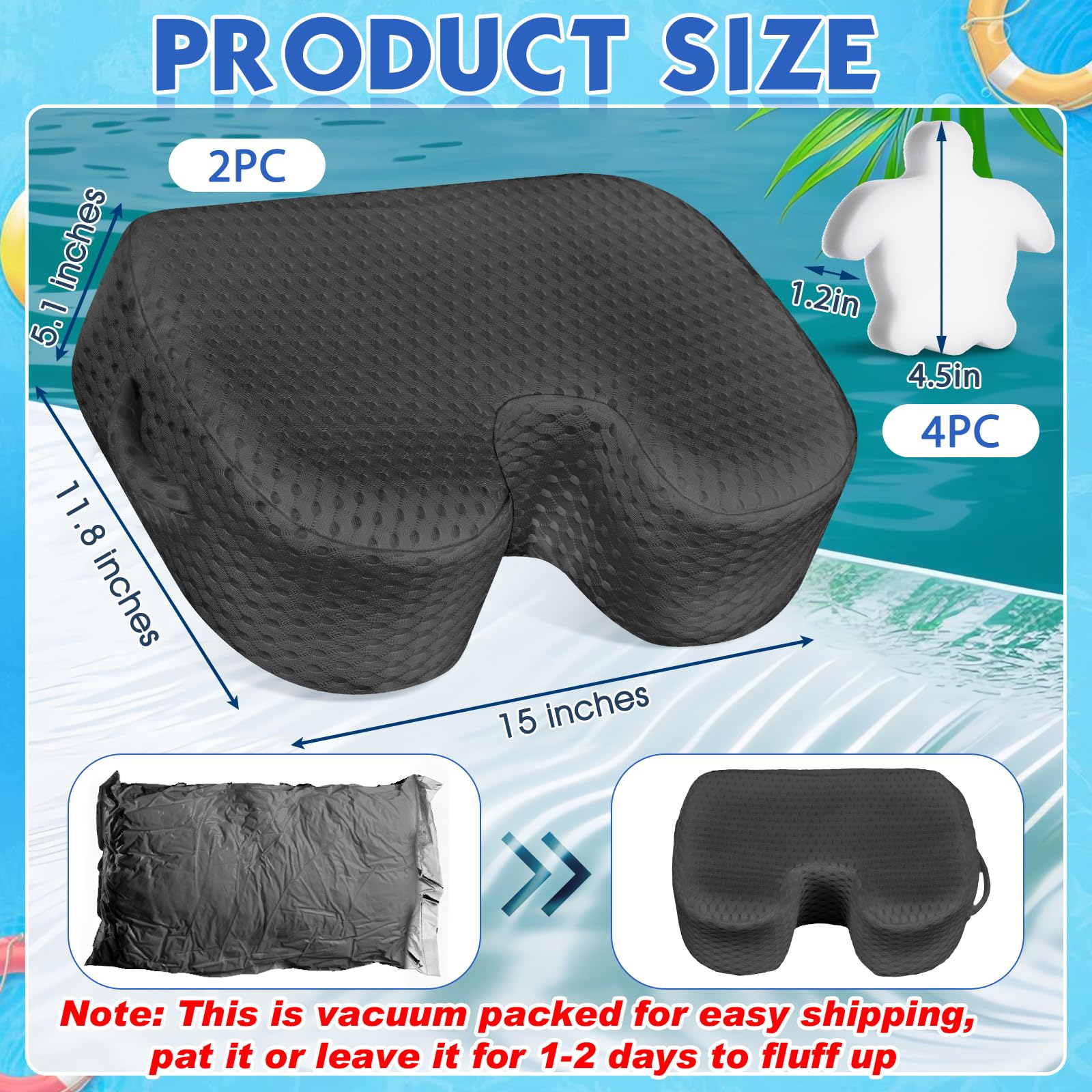 Tinideya hot tub suction cups closeup demonstrates secure, non-slip positioning.