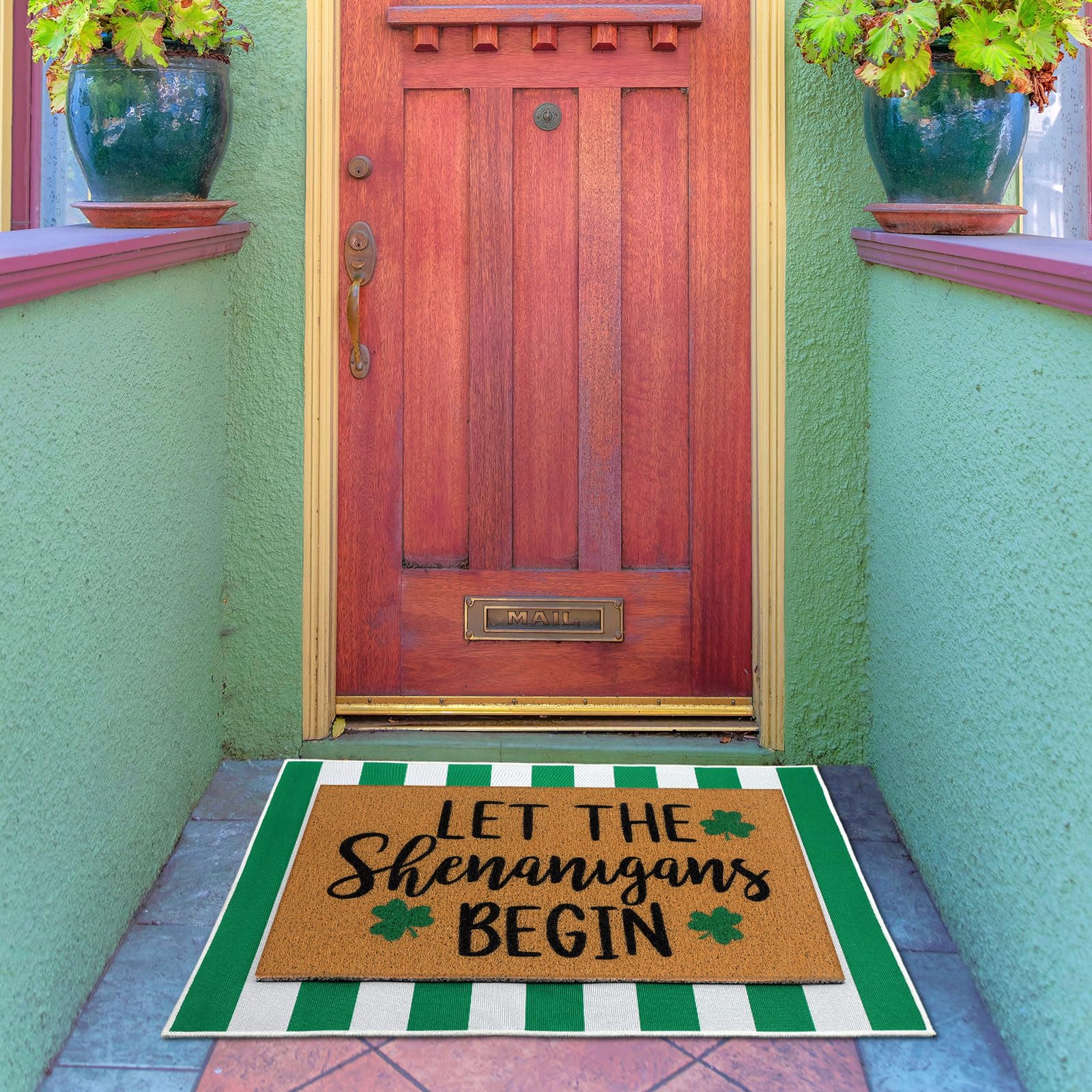 Tinideya mat designed for indoor and outdoor placement