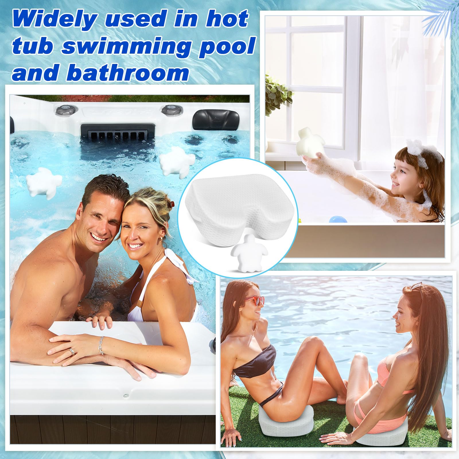Tinideya inflatable seat features a handle for easy transport and drying.