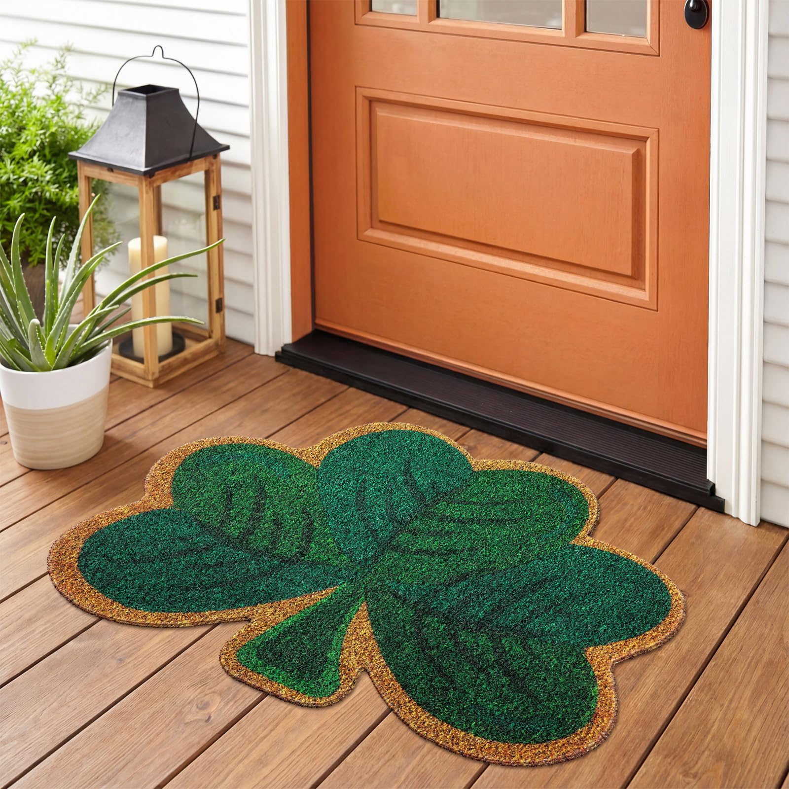 Tinideya large 70 cm mat fits most doorways and traps dust.