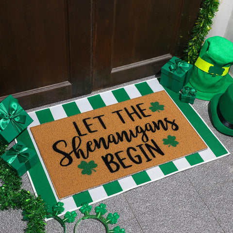 Tinideya rug printed let the shenanigans begin for playful entry