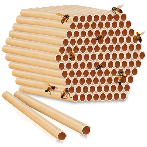Tinideya mason bee tubes 15 cm long provide durable natural nesting for mason bees.