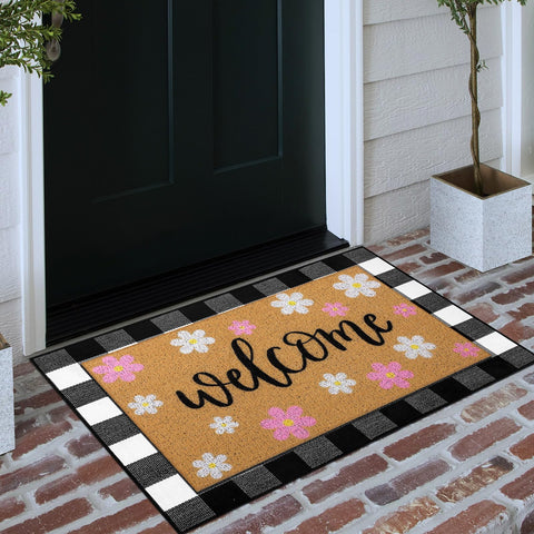 Tinideya non-slip rubber back keeps the mat securely in place.