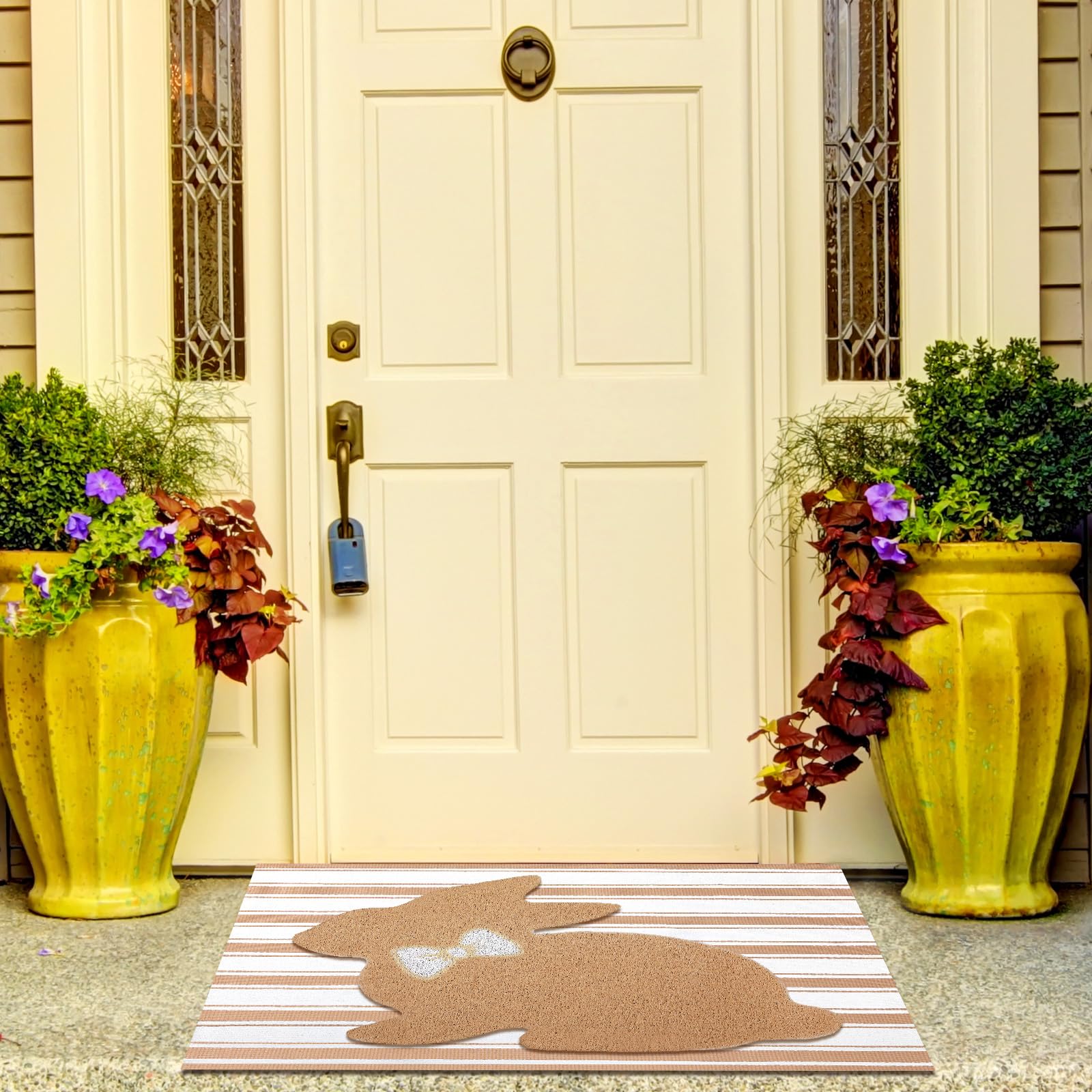 Tinideya outdoor-ready mat withstands seasonal use while staying stylish