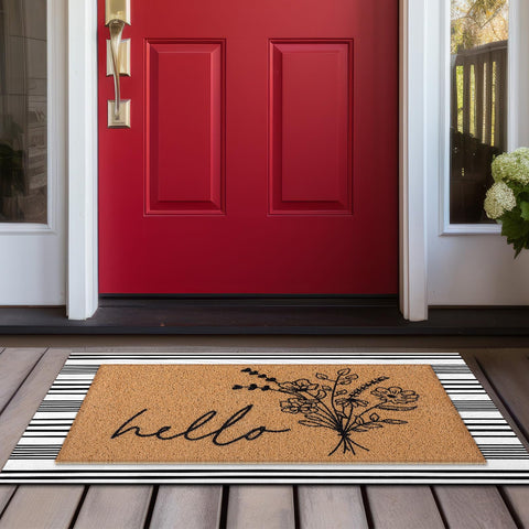 Tinideya porch mat designed for indoor and outdoor use, year-round versatility.