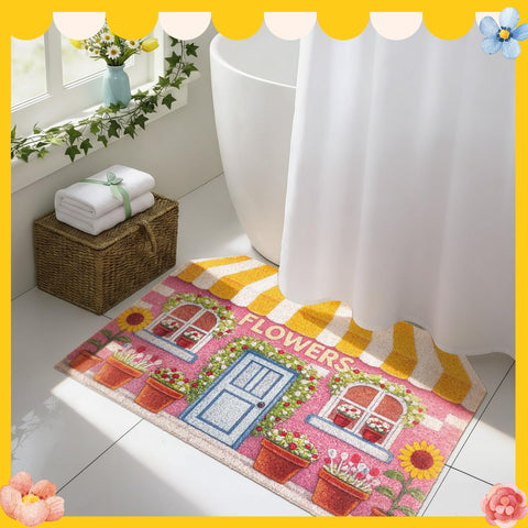 Tinideya Spring Doormat ideal for shower, entry, or kitchen thresholds.