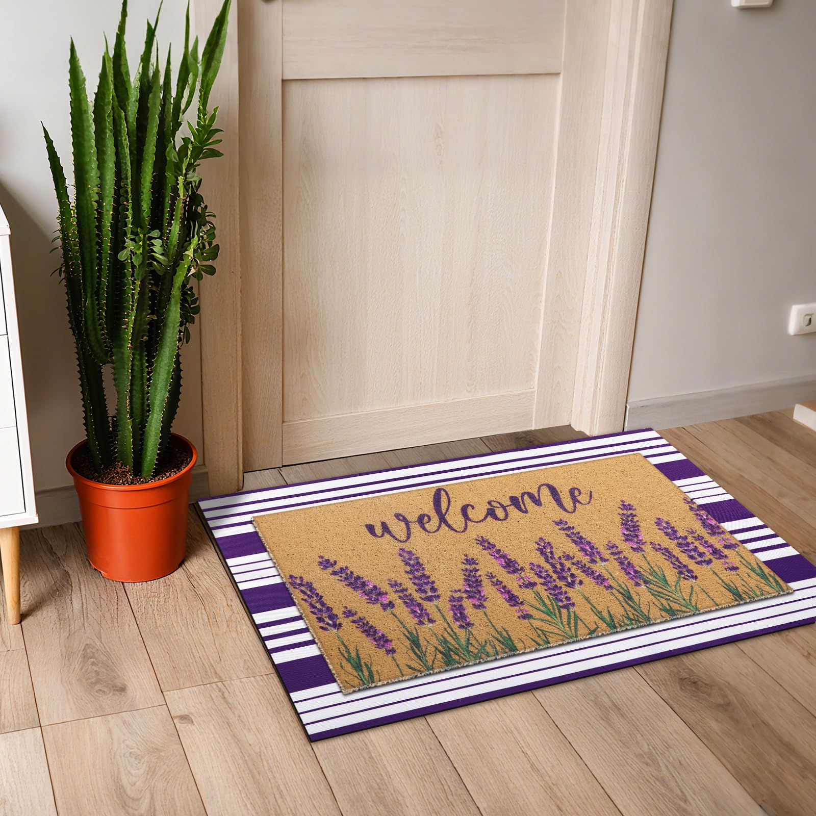Tinideya durable stitching for long-lasting door mat performance.