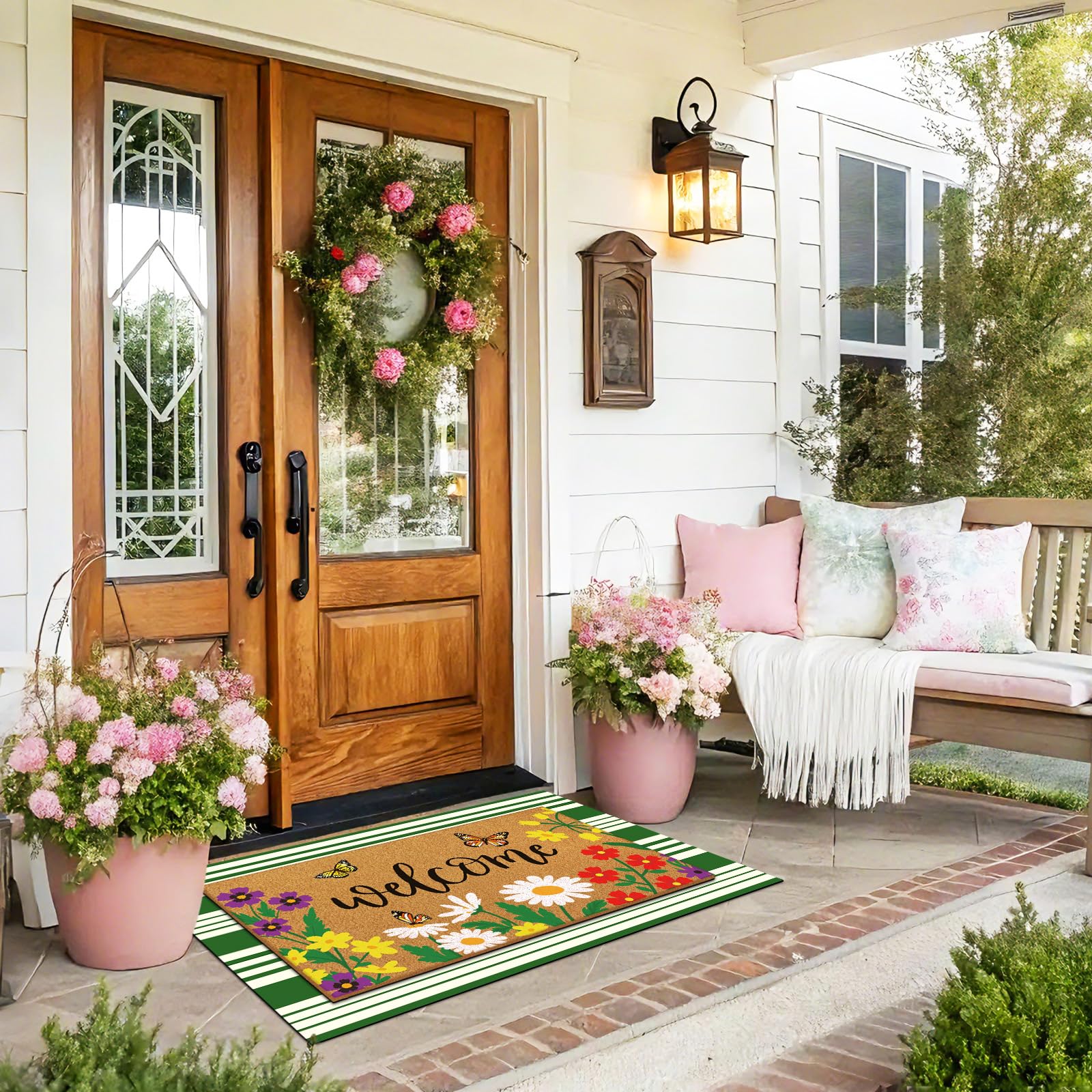 Tinideya mats show sturdy stitching for durability.