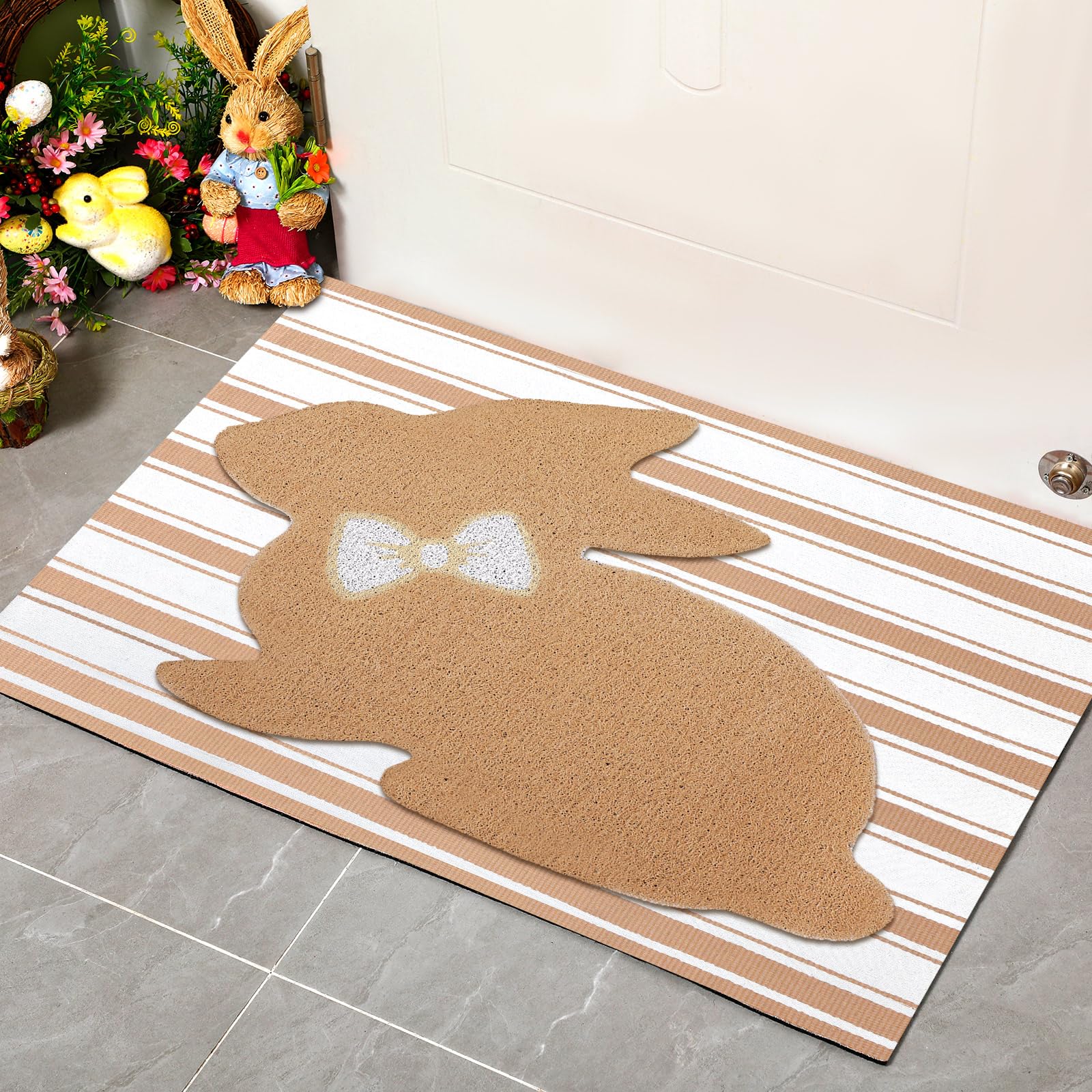 Tinideya two-piece doormat set offers versatile placement at different entrances