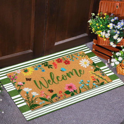 Tinideya two-piece doormat set lets you decorate multiple doors.