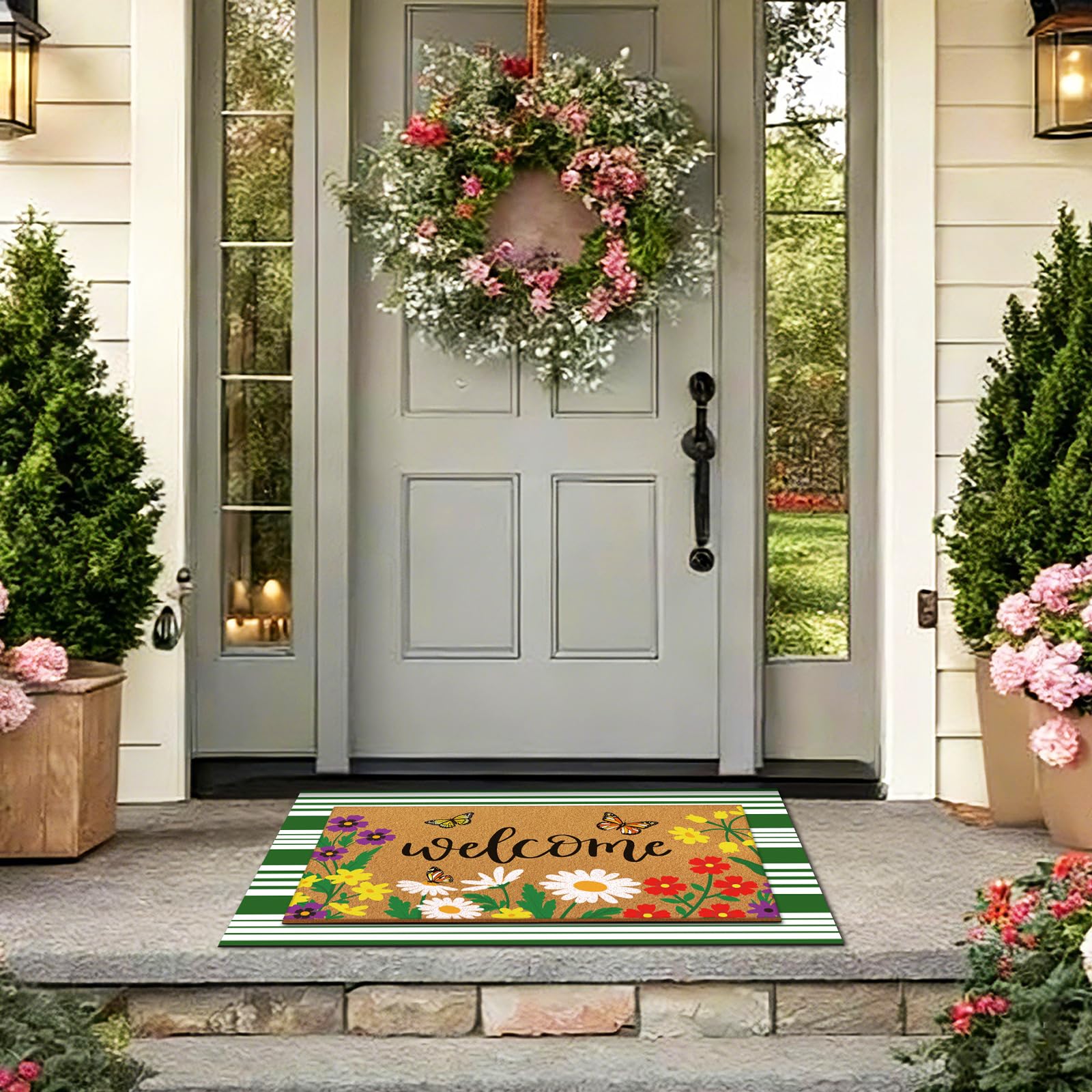 Tinideya two-piece set displayed at a front porch entrance.