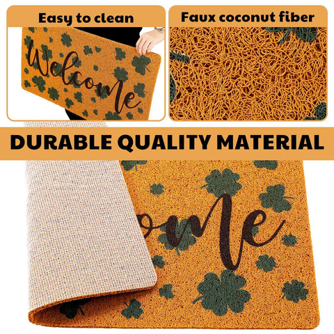 Tinideya door mat measures 18x30 inches for standard doors