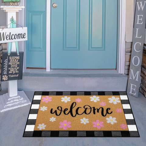 Tinideya large 60x90 cm welcome mat ideal for spacious entrances.