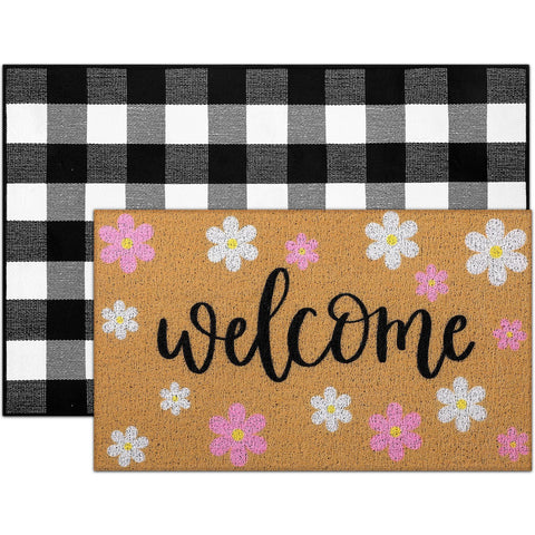 Tinideya small 43x73 cm mat fits compact entryways neatly.