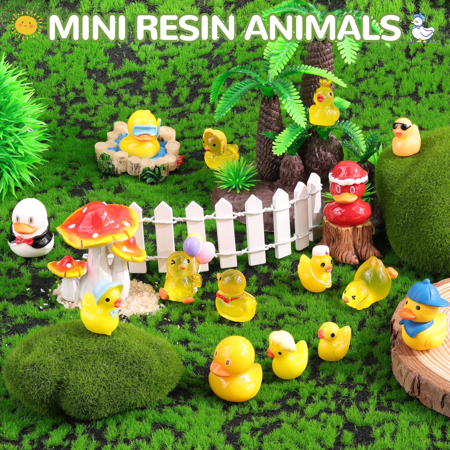 TINKRSTUFF mini duck collection for desk toppers and decorative display