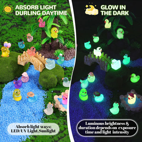 TINKRSTUFF glow ducks suit aquariums and terrariums as decorative focal points
