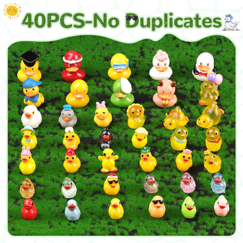 TINKRSTUFF resin duck figure in varied styles for dollhouses and cake toppers