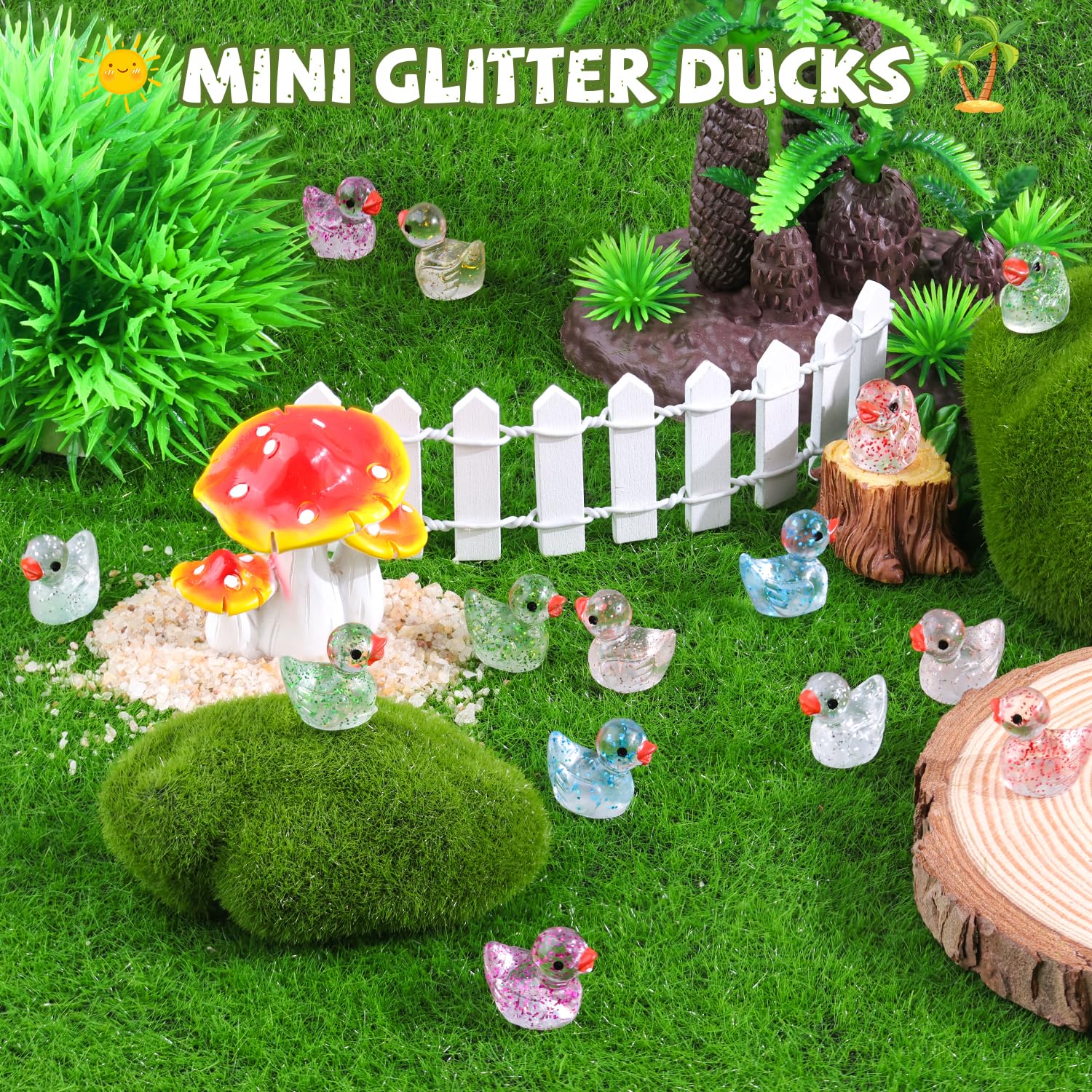 TINKRSTUFF tiny ducks for hide-and-seek and tabletop displays.