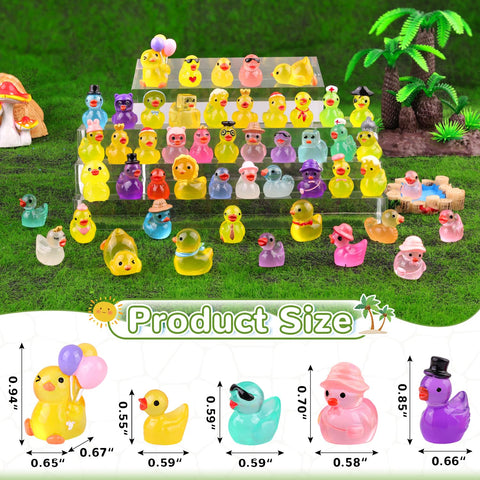 TINKRSTUFF mini resin ducks are perfect toppers for DIY crafts and cake decorations