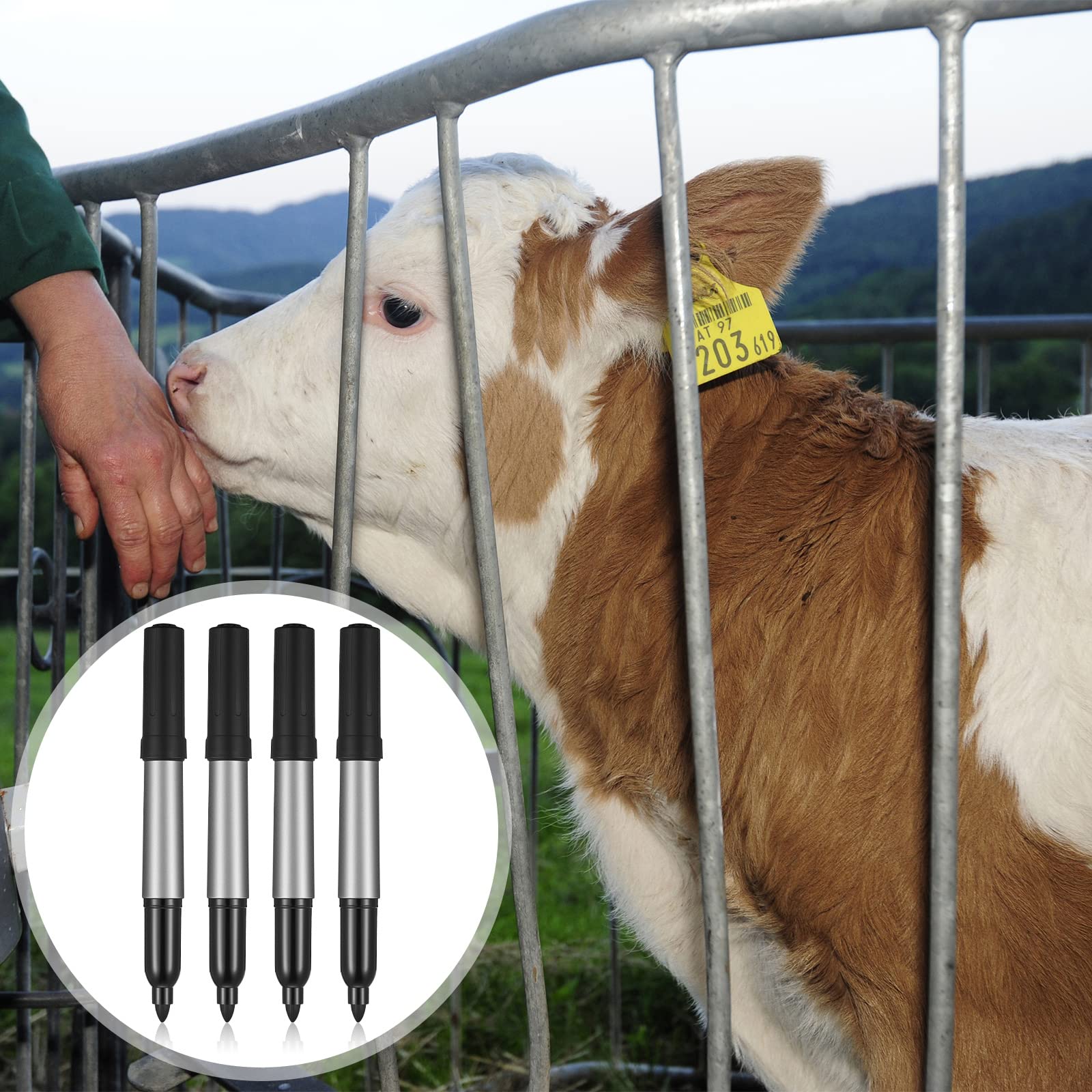 Tinlade large ink capacity marker reduces refills during busy tagging