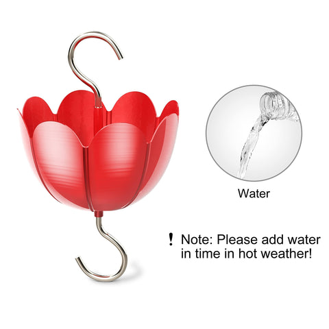 Tinlaviy hummingbird feeder accessory guard reduces insect access.