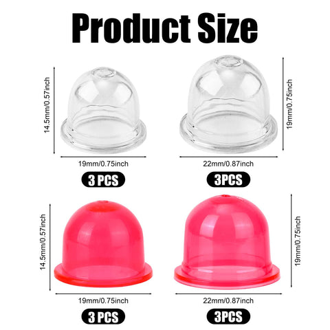 Tinoaly primer bulb 19x14.5mm close-up for smaller engines