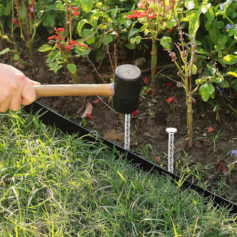 Tinsky paver border stakes to keep edging stable and neat.