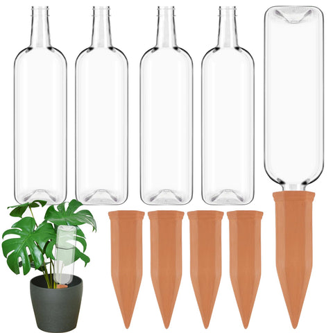 TINSKY terracotta watering spikes ready for steady plant hydration.