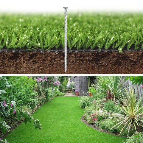 Tinsky weed barrier spikes helping weed control and soil stabilization.