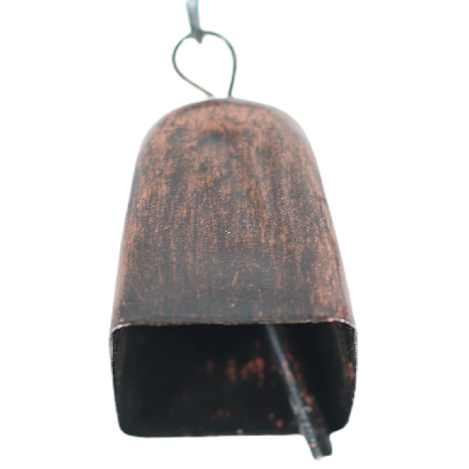 Tinsow hand-painted cardinal wind chime showcases natural color tones.
