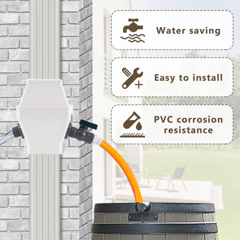 Tintsabo dual-interface design allows one or two buckets for rainfall.