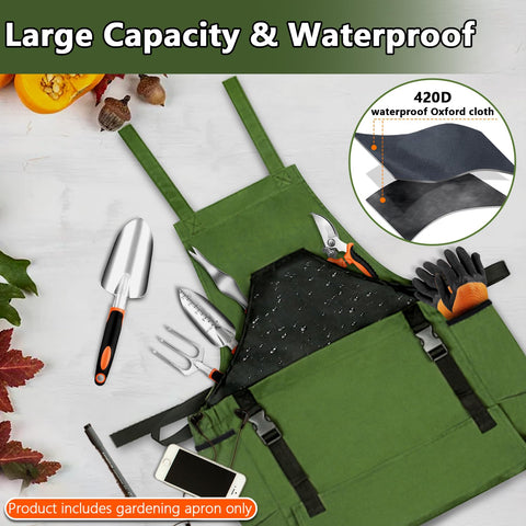 Tintsabo Gardening Apron large capacity opening for easy tool access