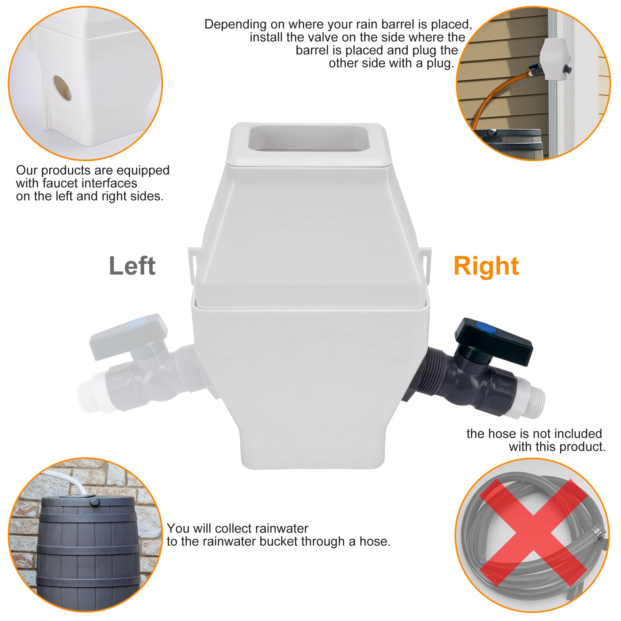 Tintsabo white PVC material offers durable outdoor performance.