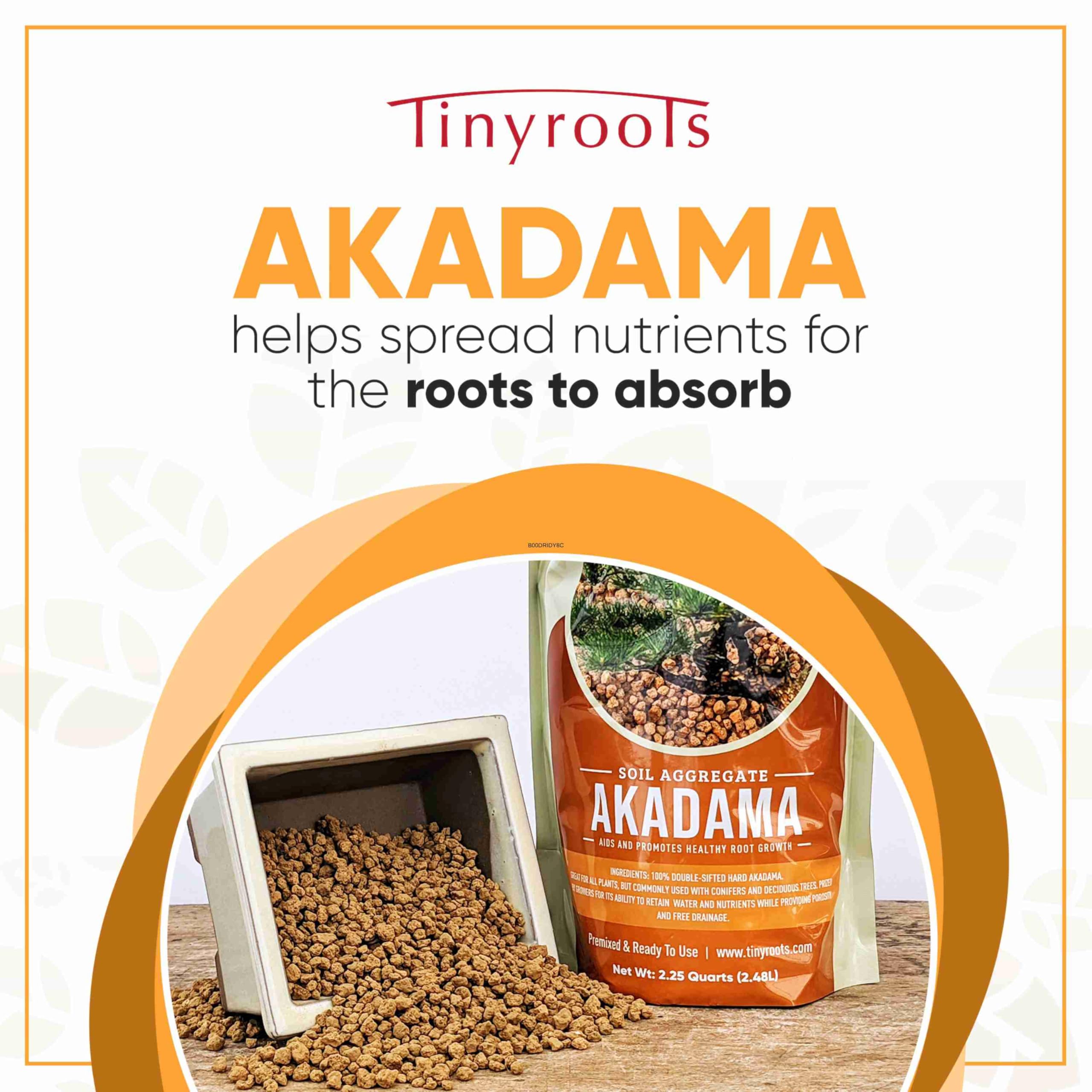 Tinyroots Akadama 1-8 mesh detail shows fine grain for aeration.
