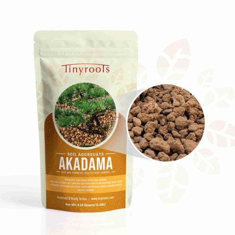 Tinyroots Akadama suits conifers, deciduous trees, and some succulents.