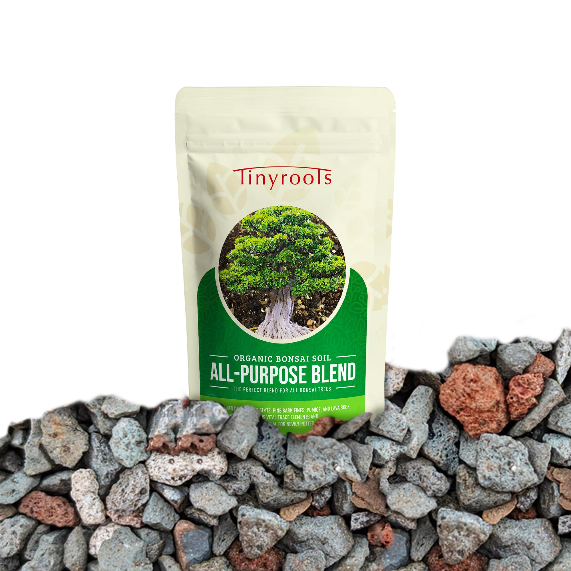 Tinyroots Bonsai Soil Mix in dry environment hinting at moisture balance