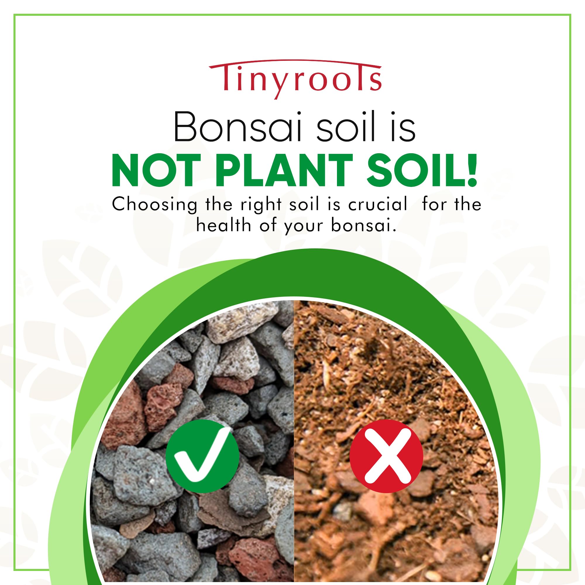 Tinyroots Bonsai Soil Mix texture closeup showing coarse, draining particles