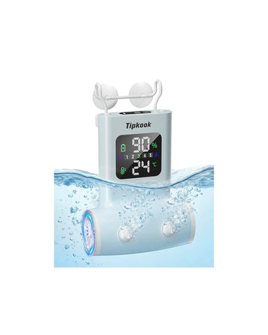 Tipkook bath jets attached to tub with LED display for easy mode control