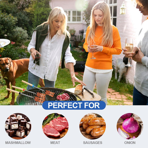 TIPTAP marshmallow skewers with stainless steel heads resist rust and last longer.