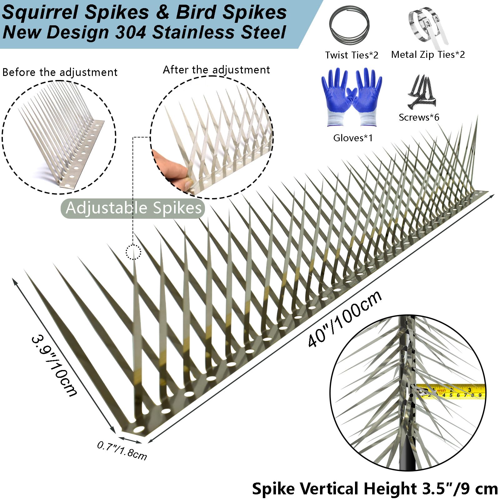 TIQUKDELY Bird Spikes wrapped around a tree for versatile deterrence.