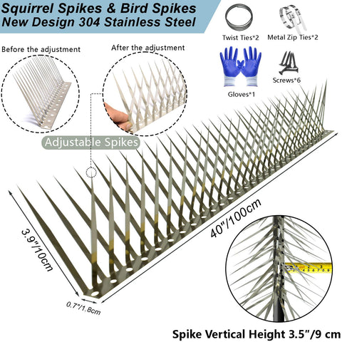 TIQUKDELY Bird Spikes wrapped around a tree for versatile deterrence.