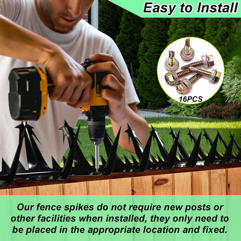 TIQUKDELY spikes mounted on a gate improve controlled access.