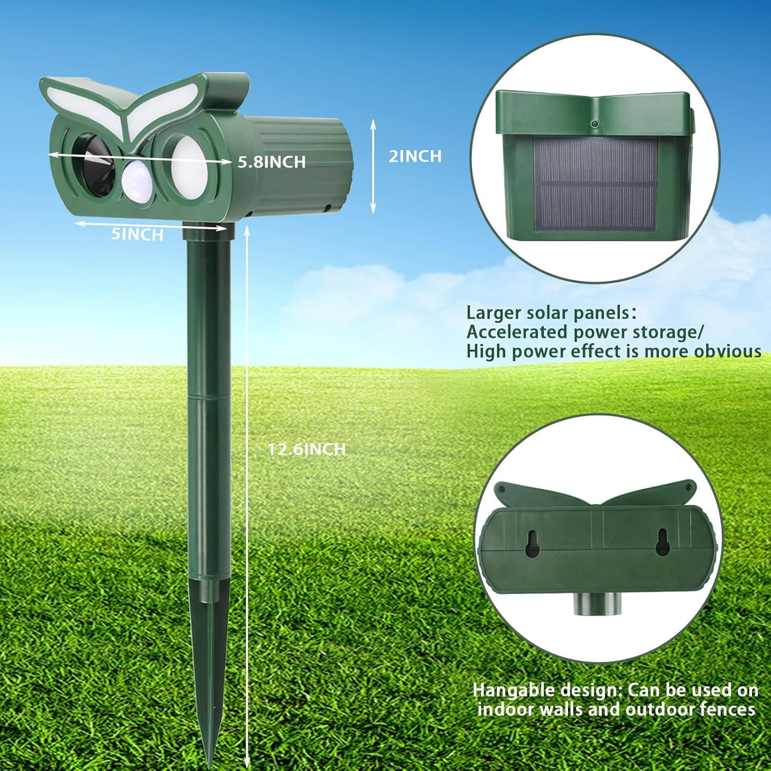 Tirgo 4Pack waterproof IPX4 unit suitable for yard and garden