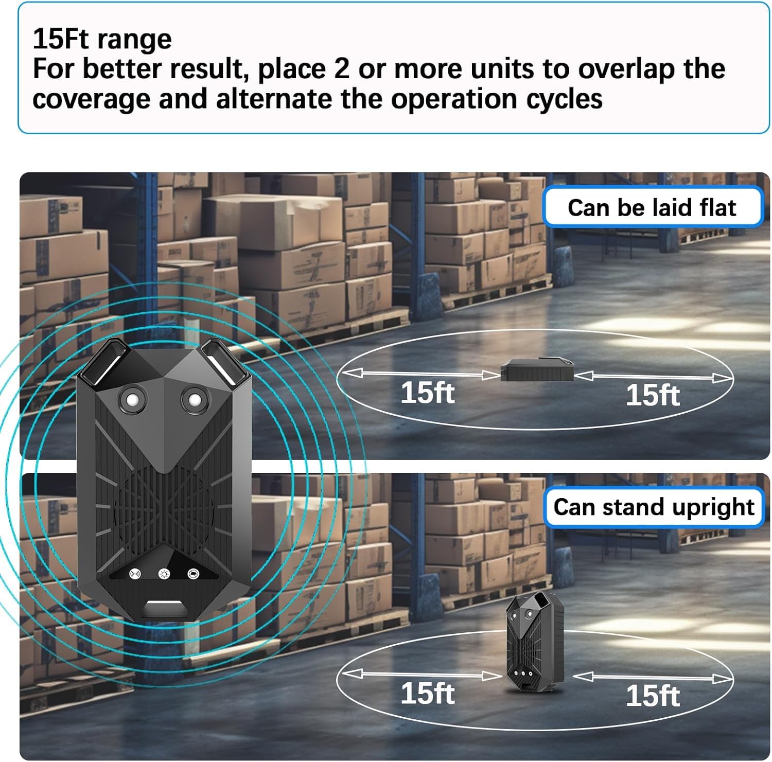 Tirgo covers up to 15 feet, safeguarding the car and nearby storage areas.