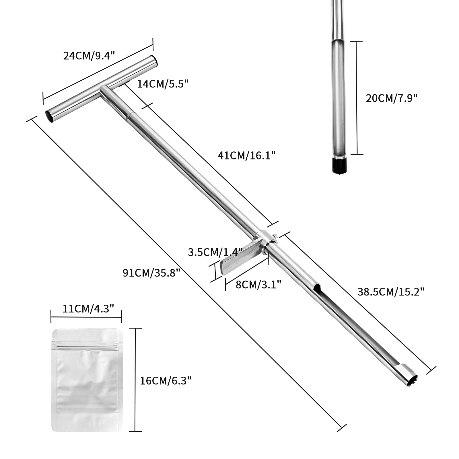 TIRYIUOU pedal-assisted design reduces effort during core sampling.