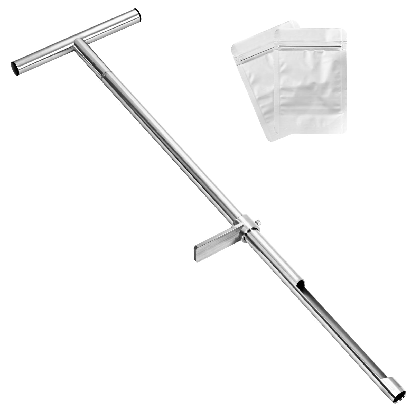 TIRYIUOU soil sampler probe 36-inch reach for deep, accurate soil cores.