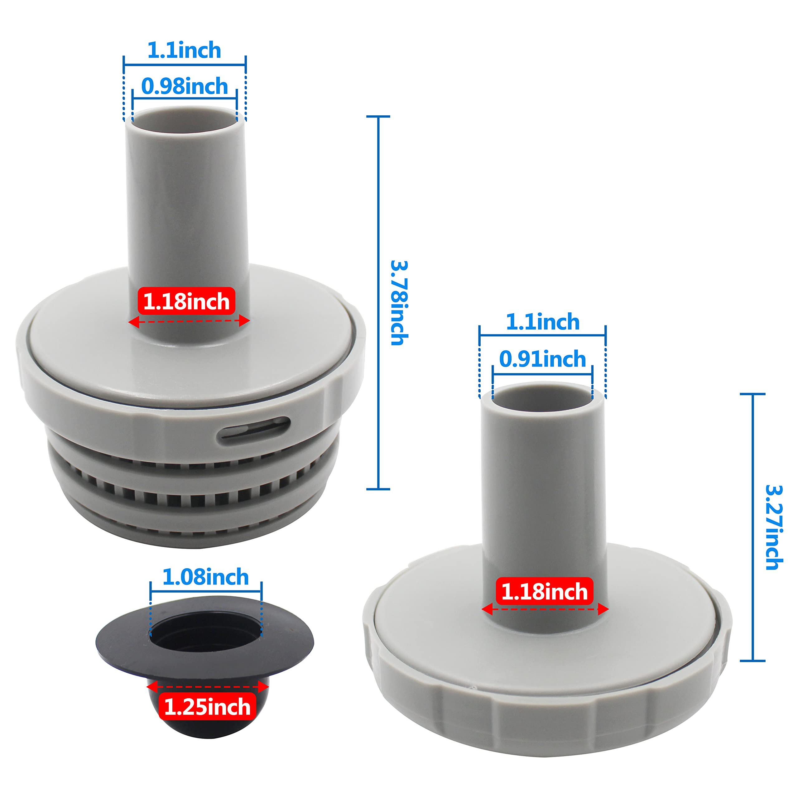 TIROAR 25022E inlet nozzle assembly ensures even water flow in above-ground pools.