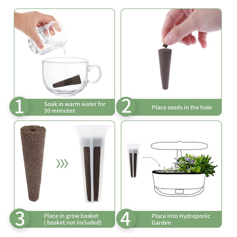 TISOHUGO end-hole design seed carrier preventing seeds from washing away