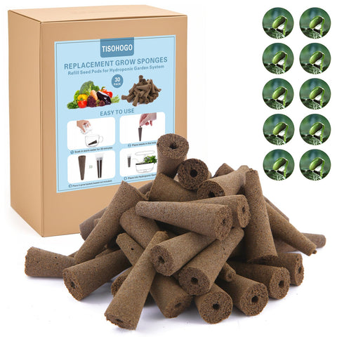 TISOHUGO grow sponges compatible with AeroGarden for quick seedling setup